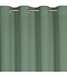 Тъмноментово матово перде с халки 140x250 см-3 снимка