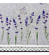 Бяло перде тип застрост с лавандула и дантела 60x150-3 снимка