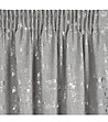 Сива завеса със сребрист мотив 140x270 см-3 снимка