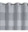Сребристо перде на ивици с халки 140x250 см-3 снимка
