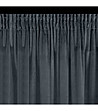 Графитено велурено перде с лента 140x300 см-3 снимка