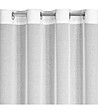 Бяло перде с растителен мотив на халки 140x250 см-4 снимка