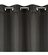 Графитено затъмняващо перде с халки 140x270 см-3 снимка