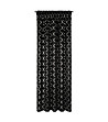 Черна затъмняваща завеса със сребрист геометричен десен 140x270 см-2 снимка