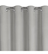Сива велветова завеса блекаут с халки 140x250 см-3 снимка