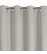 Тъмнобежово велвет перде с халки 140x250 см-3 снимка