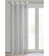 Сребриста завеса с апликация на халки 140x250 см-1 снимка