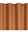 Кафяво матово перде с халки 140x250 см-3 снимка