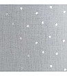 Бяло перде с блестящи сърчица на халки 140x250 см-4 снимка