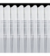 Бял комплект пердета с перли 140x270 см-3 снимка