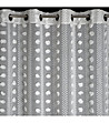 Бяло перде с апликации на халки 140x250-3 снимка