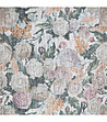 Бежова завеса с флорален десен 140x270 см-4 снимка