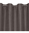Графитено перде с халки 140x250 см-3 снимка