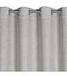 Сиво перде с халки 140x250 см-4 снимка