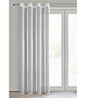 Бяло гладко перде с халки 135x250-1 снимка