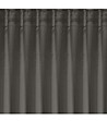 Затъмняващо перде цвят графит с перделик 140x300 см-4 снимка