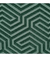 Тъмнозелено кадифено перде с геометричен жакардов мотив 140x250 см-4 снимка