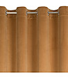 Медено кадифено перде с халки 140x270 см-4 снимка