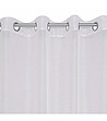 Бяло перде с блестяща сребриста нишка на халки 140x250 см-3 снимка