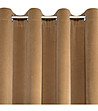 Медено кадифено перде с халки 140x250 см-3 снимка
