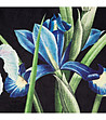 Черна завеса с ириси 140x250 см-4 снимка