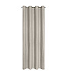 Бежово едноцветно перде с халки 140x250 см-3 снимка