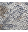 Бяло-сиво велурено покривало с листа 200x220-3 снимка