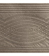 Бежово велурено покривало с релефен геометричен десен 170x210-2 снимка