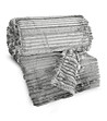 Сиво одеяло с релефни ивици 200x220-3 снимка