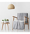 Сиво покривало за фотьойл 70x160-2 снимка