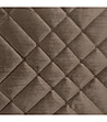 Кафяво велурено шалтe с геометрични шевове 170x210-2 снимка