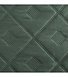 Зелено покривало с геометричен релеф 200x220-3 снимка