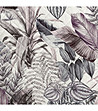Лилаво-сиво велурено покривало с листа 200x220-3 снимка