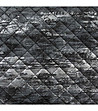 Черно-сребриста велвет кувертюра с геометричен релеф 220x240-3 снимка