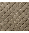 Тъмнобежово капитонирано покривало 220x240-3 снимка