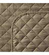 Тъмнобежово капитонирано покривало 220x240-4 снимка