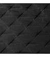 Черно капитонирано покривало с волан 200x220-3 снимка