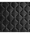 Черна велвет кувертюра с геометричен релеф 200x220-3 снимка