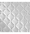 Бяла велвет кувертюра с геометричен релеф 220x240-3 снимка