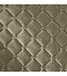 Тъмнобежово велурено шалте с геометричен релеф 200x220-3 снимка