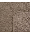 Кафяво капитонирано покривало за легло 220x240-4 снимка
