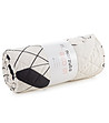 Черно-кремаво покривало с геометричен принт 220x240-1 снимка