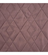 Тъмнорозова капитонирана кувертюра 200x220-3 снимка