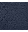 Тъмносиня капитонирана кувертюра 170x210-3 снимка