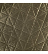 Кафява велурена кувертюра с прошивка 200x220-3 снимка
