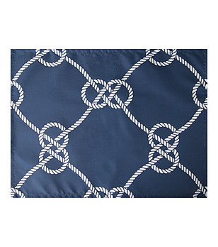 Комплект 4 тъмносини подложки с въжета 30x40 см снимка