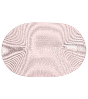 Комплект 6 овални розови подложки за хранене 30x45 см снимка