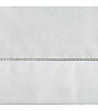 Бяла покривка със сребрист кант 145x350 см-3 снимка