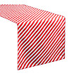 Тишлайфер на бели и червени райета 40x140 см-1 снимка