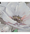 Бежовозелена картина с цветя 60x120-1 снимка